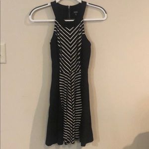 Black halter neck dress